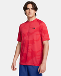 UA JACQUARD VELOCITY T-SHIRT - RED