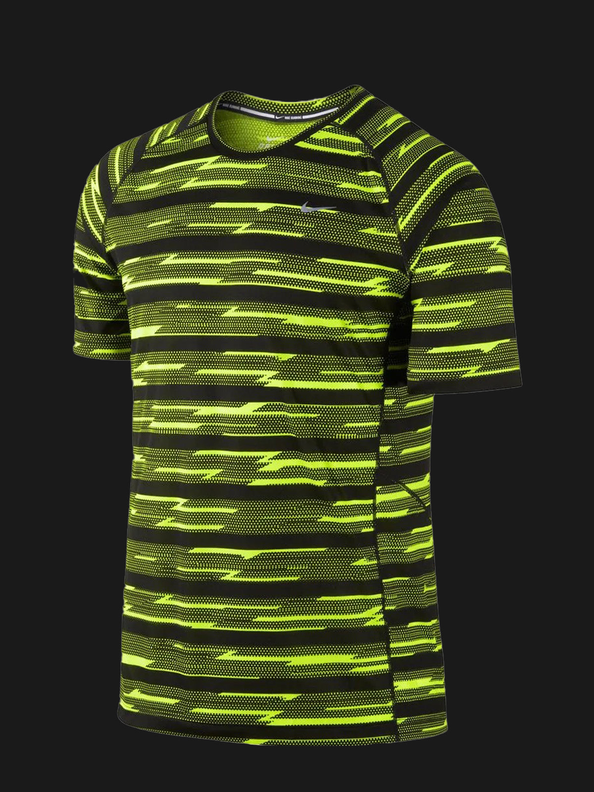 NIKE 2014 MILER T-SHIRT VOLT/BLACK