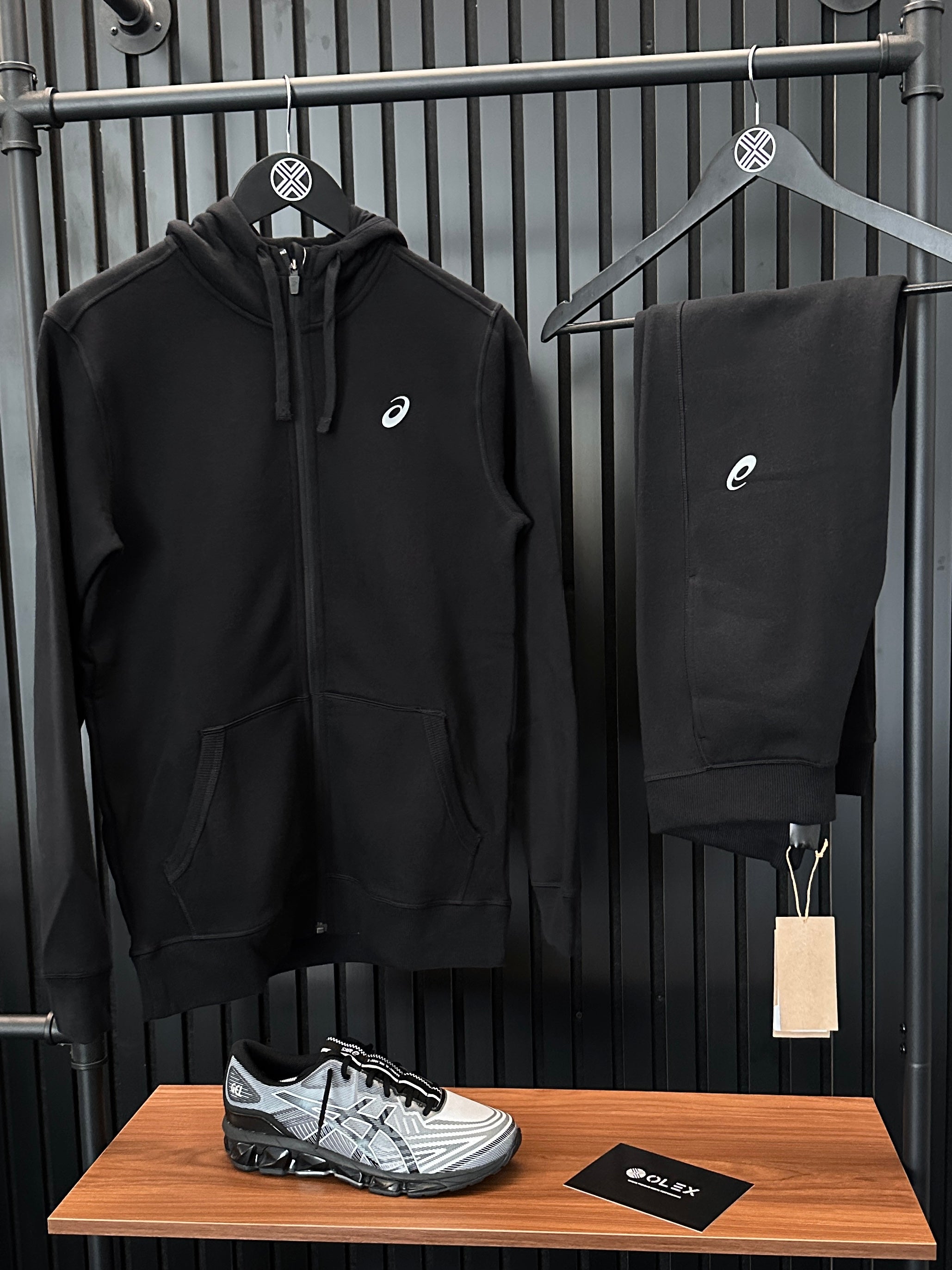 SPORT KNIT ZIP TRACKSUIT ‘BLACK’