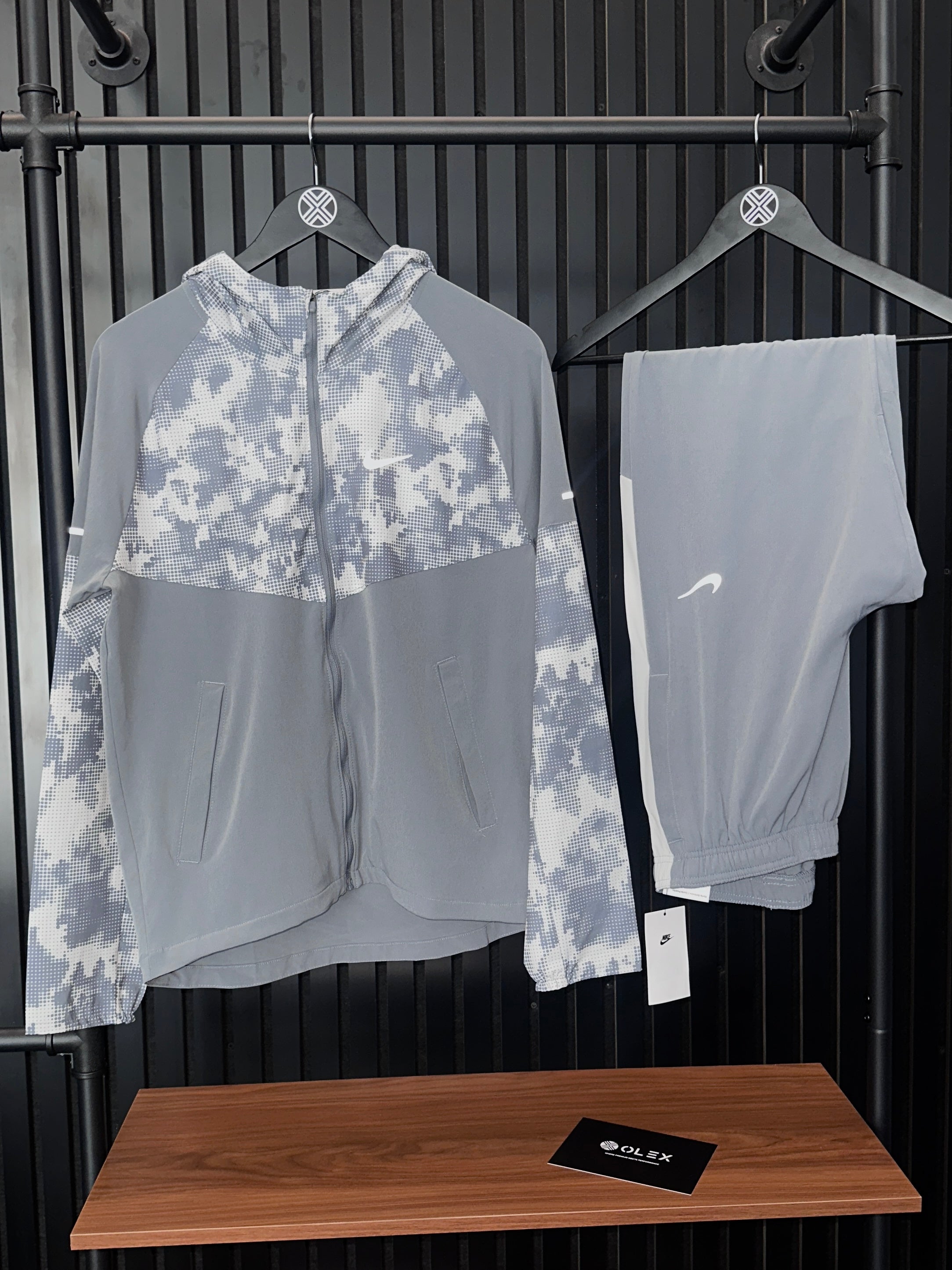 NIKE MILER PERFORMANCE TRACKSUIT ‘GREY CAMO’