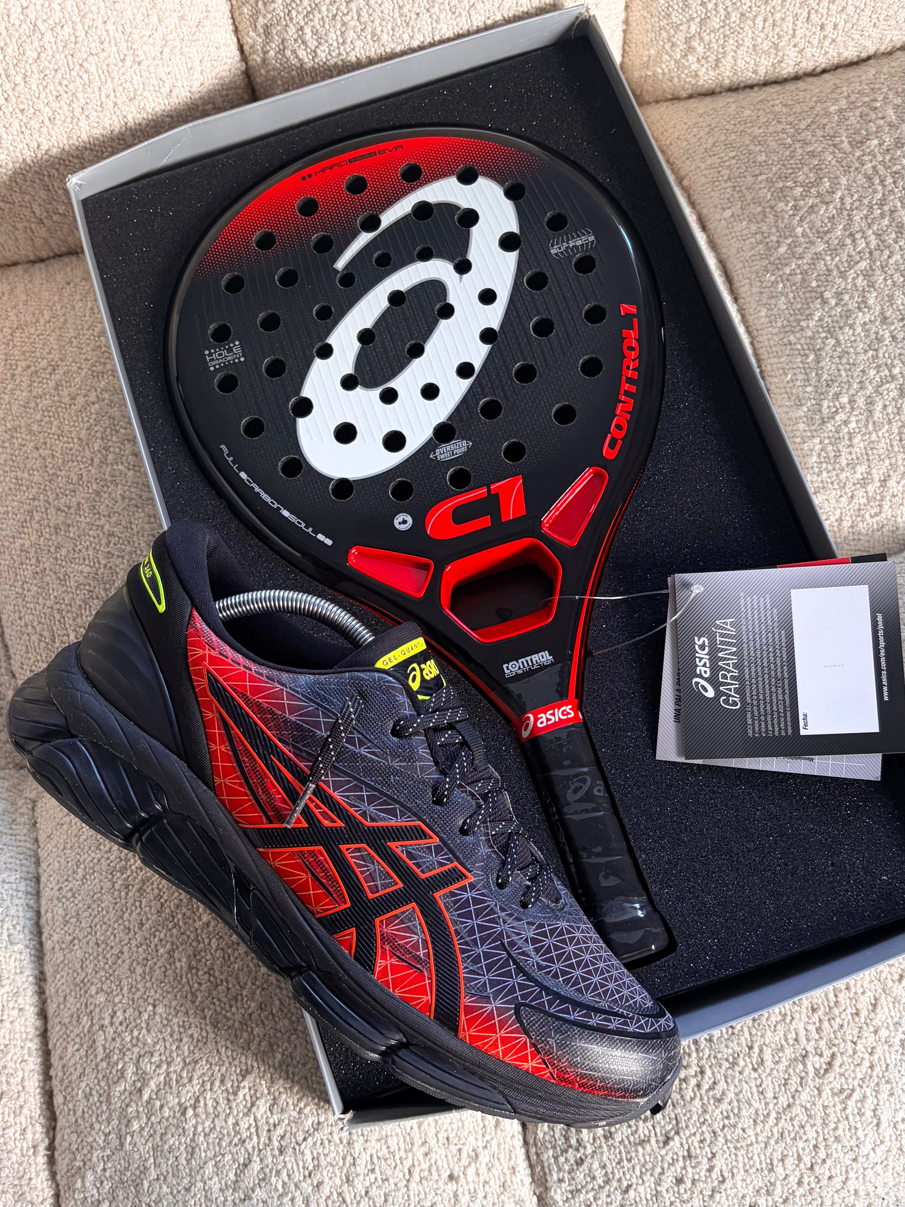 ASICS GEL QUANTUM 360 BLACK/FIRE RED