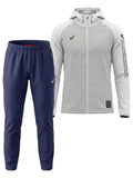 Asics Fleece Lined Agility Tracksuit White/Navy