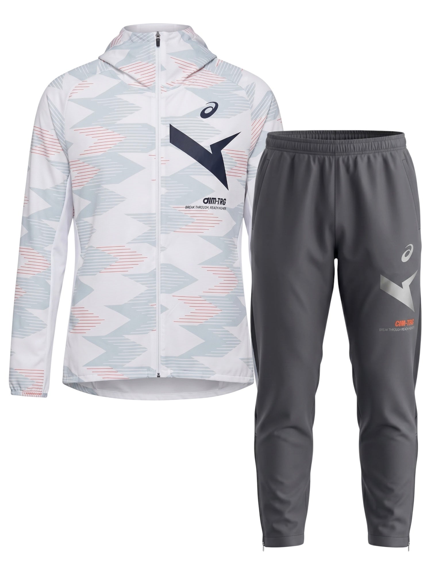 Asics Aim-TRG Tracksuit White/Black