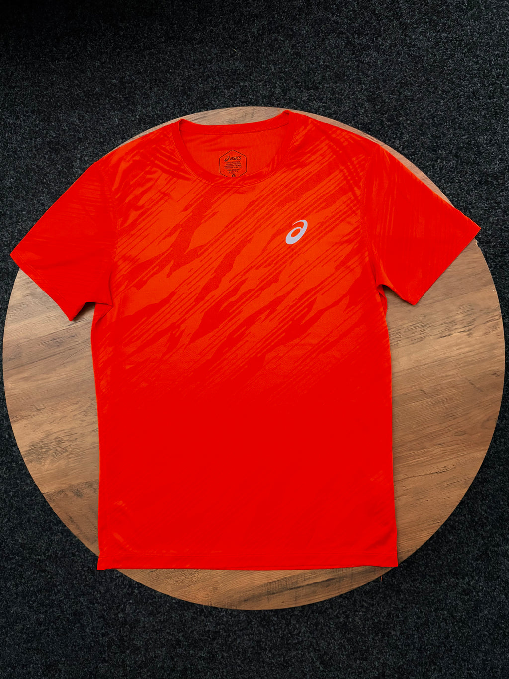 ASICS ALL OVER PRINT T-SHIRT SET CHERRY TOMATO/BLACK