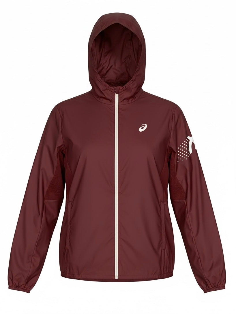 Asics Icon Windrunner Jacket Burgundy
