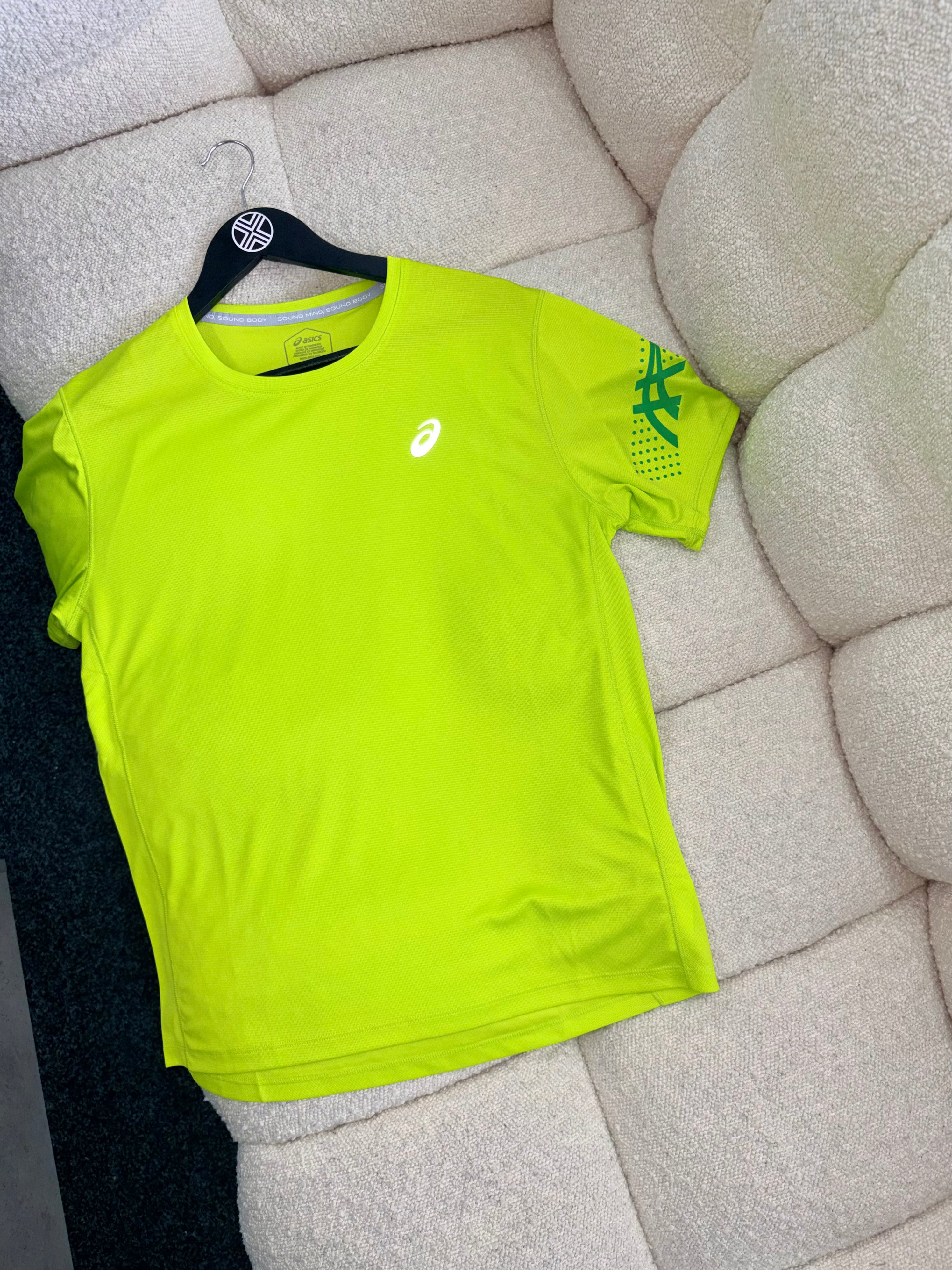 ASICS ICON T-SHIRT LIME ZEST