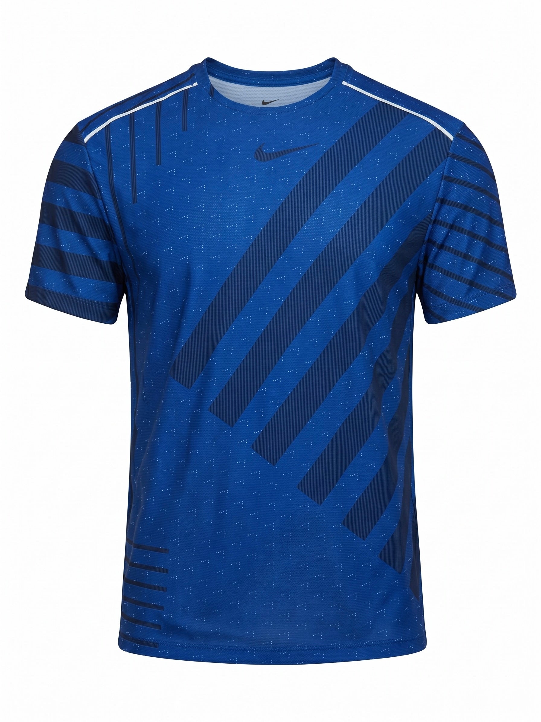 Nike Stripe Techknit Ultra T-Shirt Royal Blue