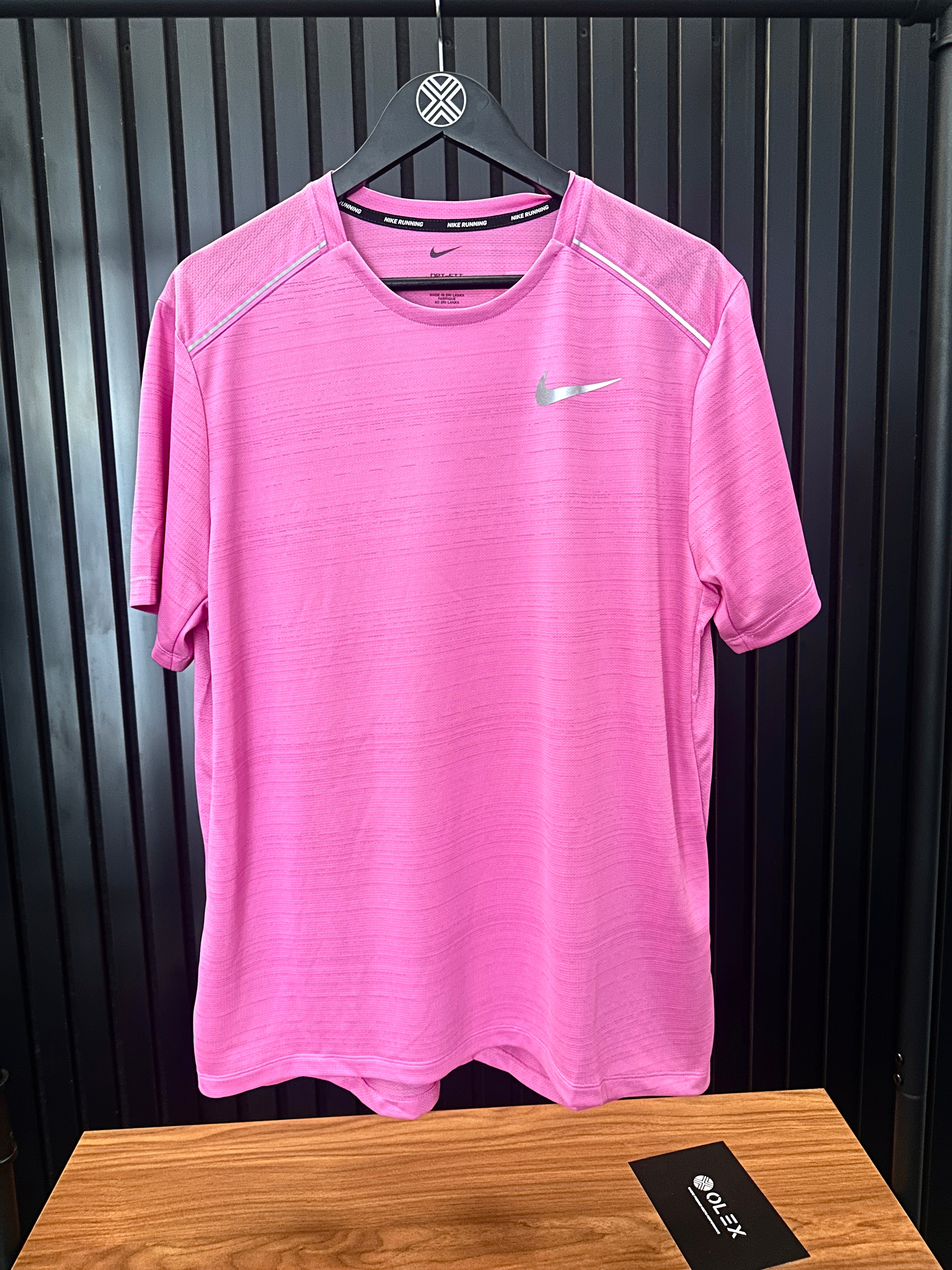 NIKE MILER T-SHIRT PLAYFUL PINK