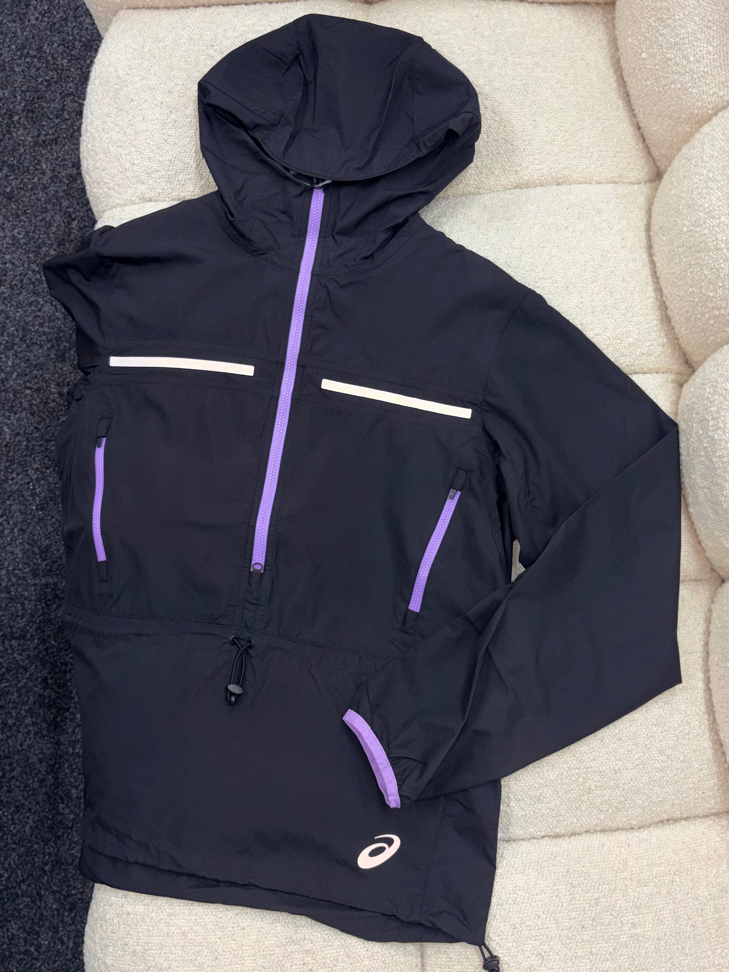 ASICS HYBRID JACKET BLACK/LILAC