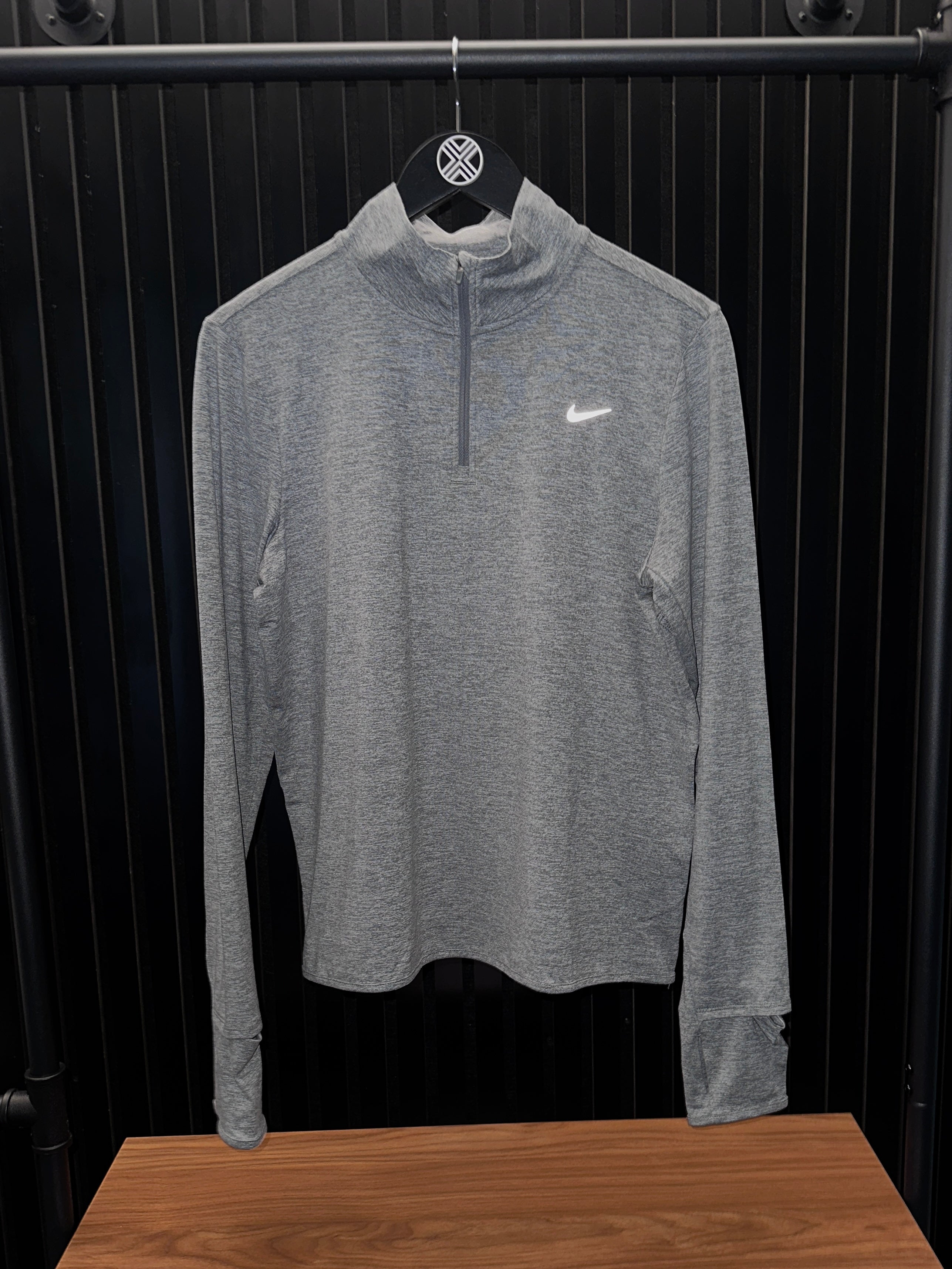 NIKE WOMENS ELEMENT HALF ZIP ‘SMOKE GREY’