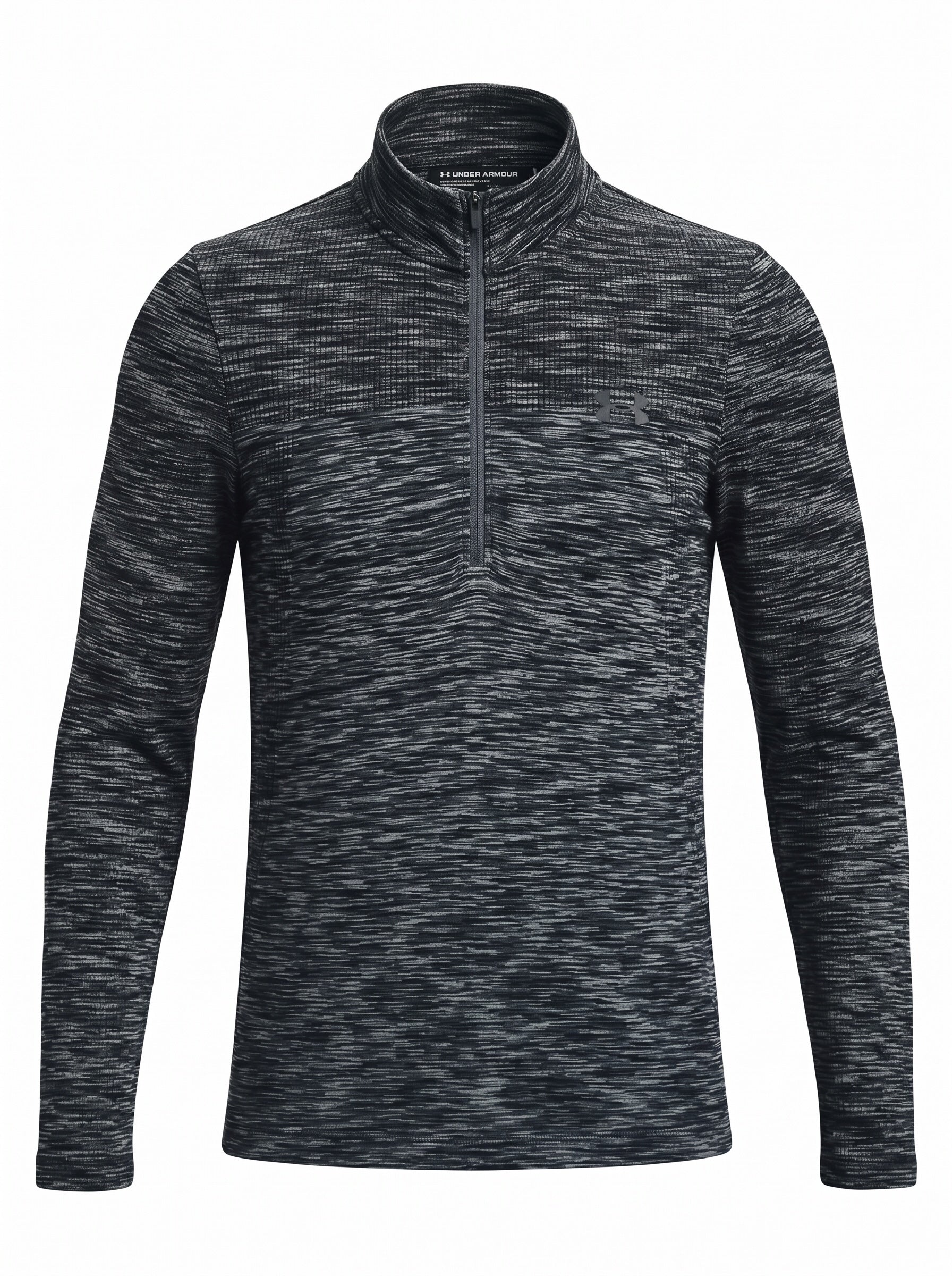 Under Armour Seamless Half Zip Black/Pitch Grey