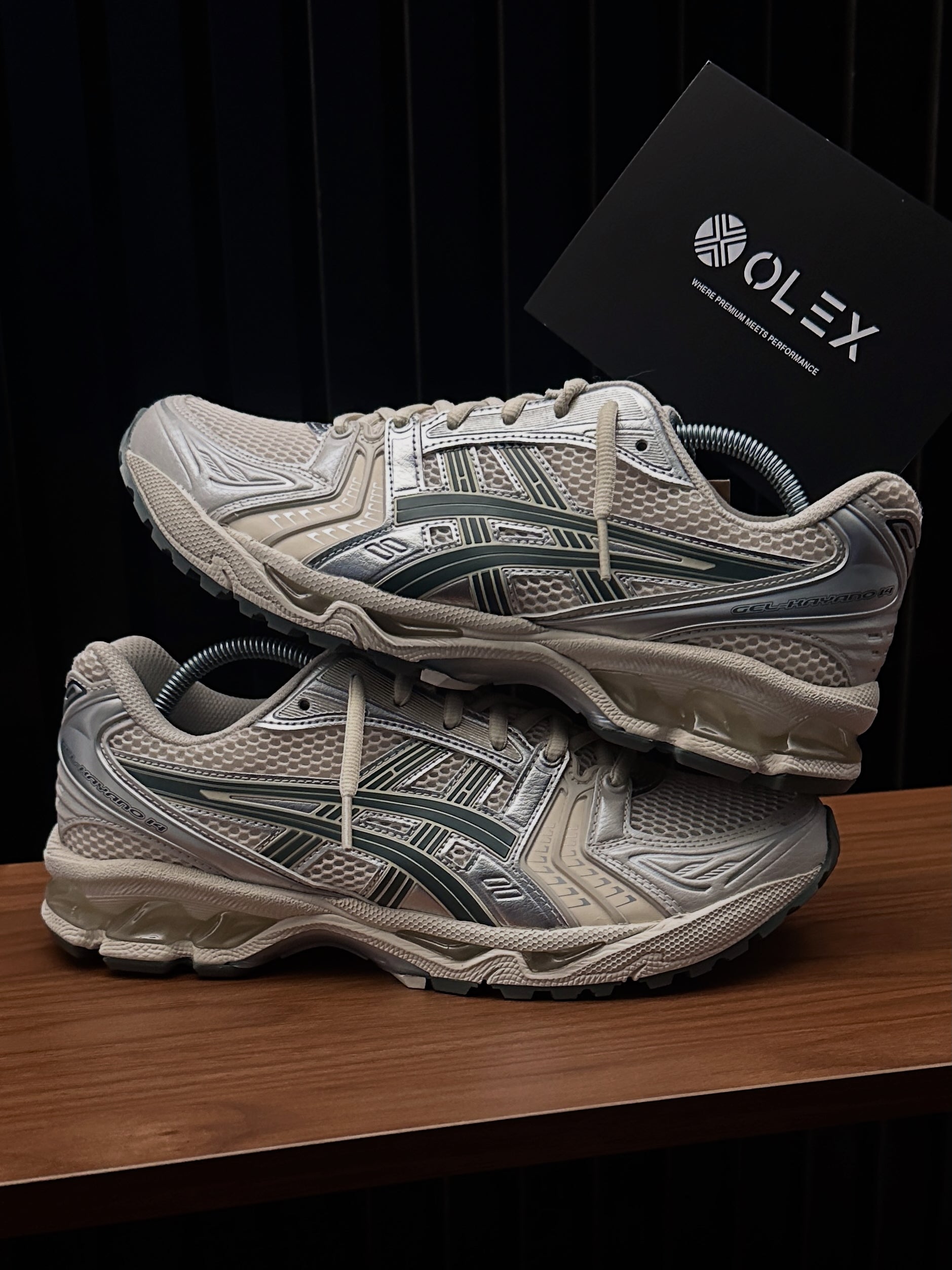 GEL KAYANO 14 ‘BIRCH/DARK PEWTER’