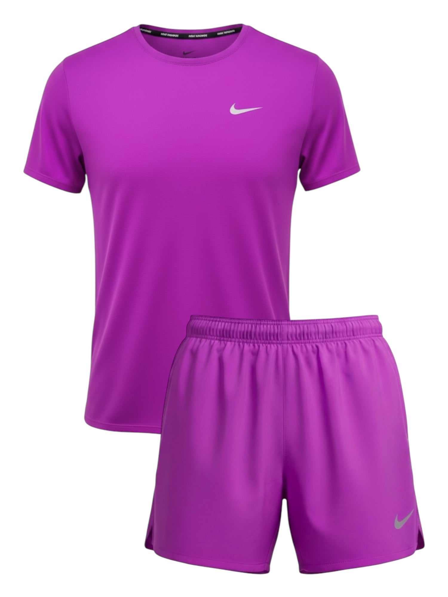 NIKE MILER T-SHIRT / SHORTS SET VIVID PURPLE