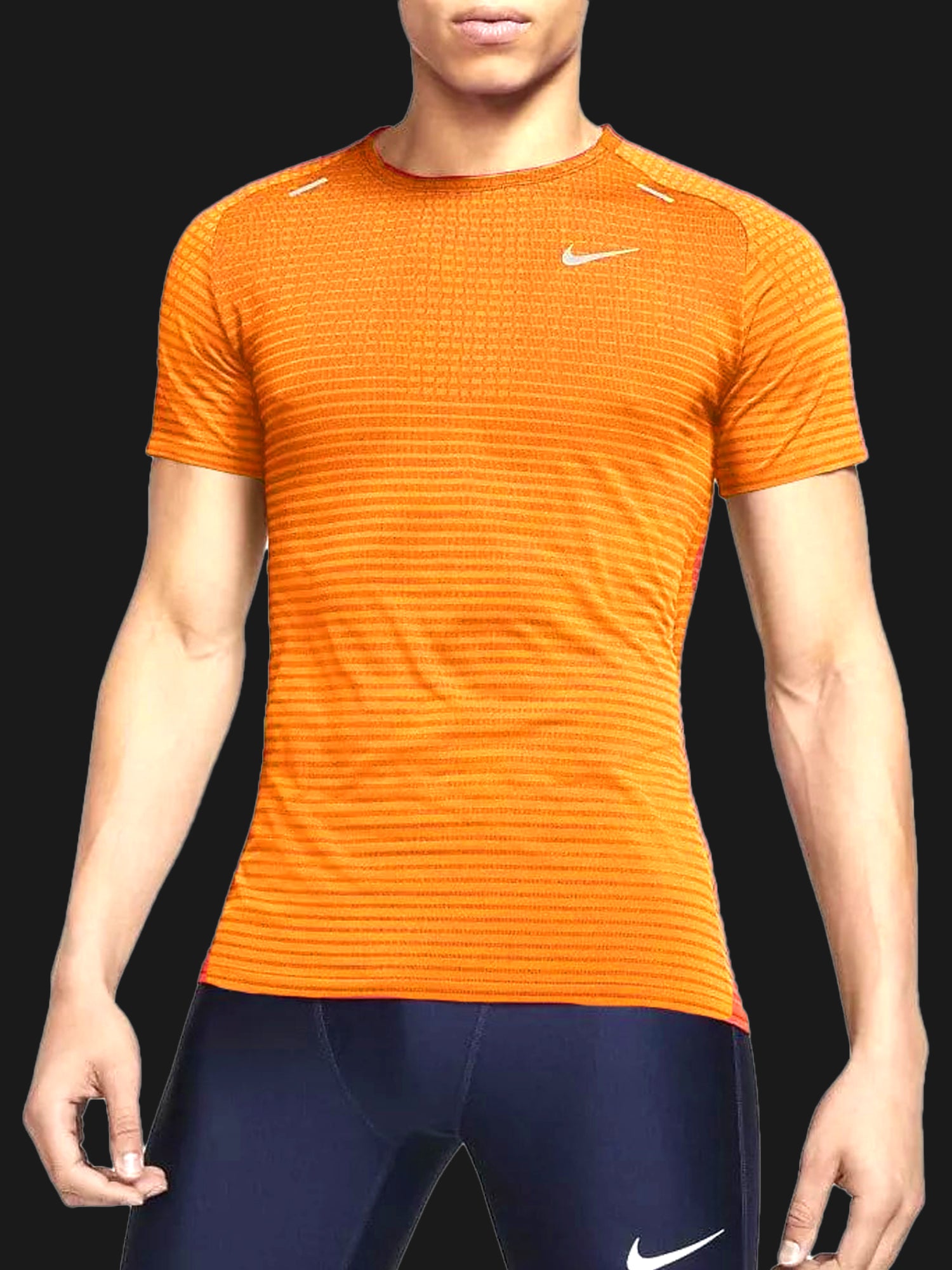 NIKE TECKNIT ULTRA T-SHIRT TANGERINE