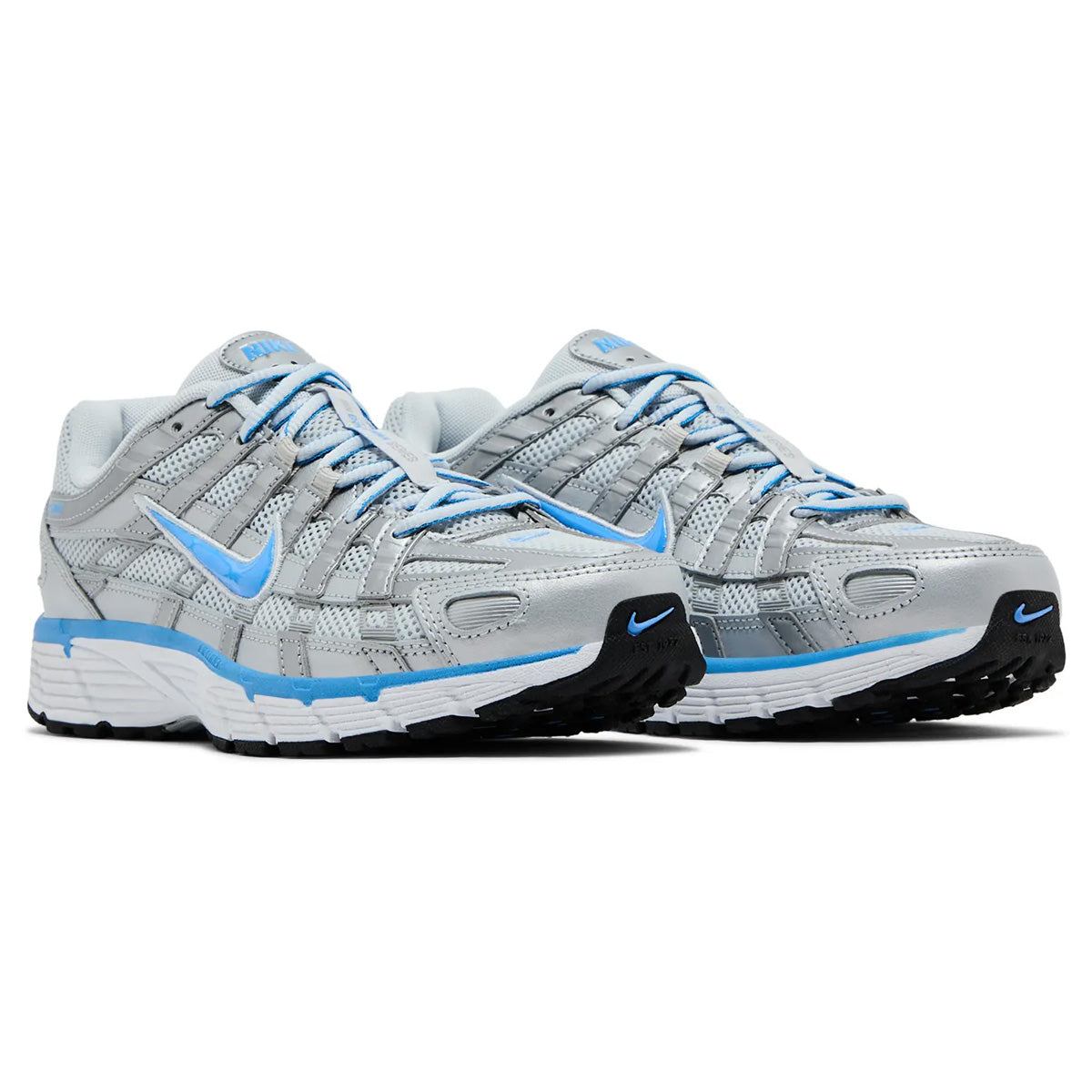 Nike P-6000 Metallic Platinum University Blue - 4
